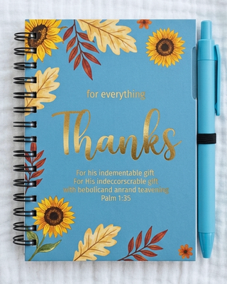 Faith Notebook/Journal with Pens Fall Floral Colors-W