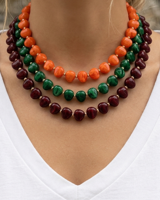 Pre-Order Fall Marble Beaded Necklaces-W