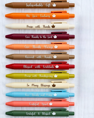Faith Notebook/Journal with Pens Fall Floral Colors-W