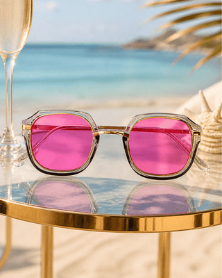 Summer Pink Sunglass & Lobster Handmade Earring Combo-W
