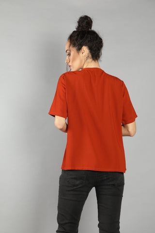 Front Ruffles Top-W