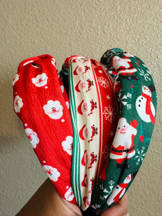 Holiday Santa Headbands (Set of 3) -W