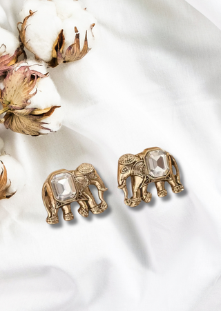 CLASSIC CRYSTAL SMALL ELEPHANT STUD