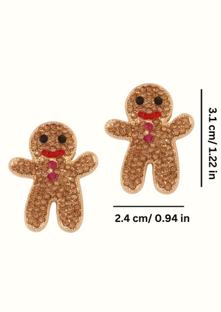 Christmas Gingerbread Cookie Stud