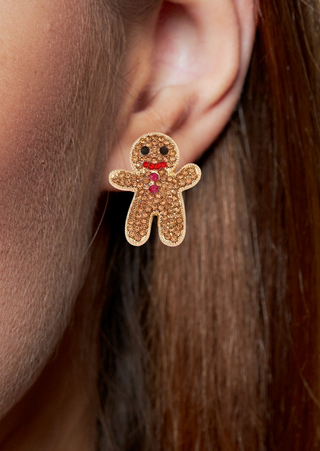 Christmas Gingerbread Cookie Stud